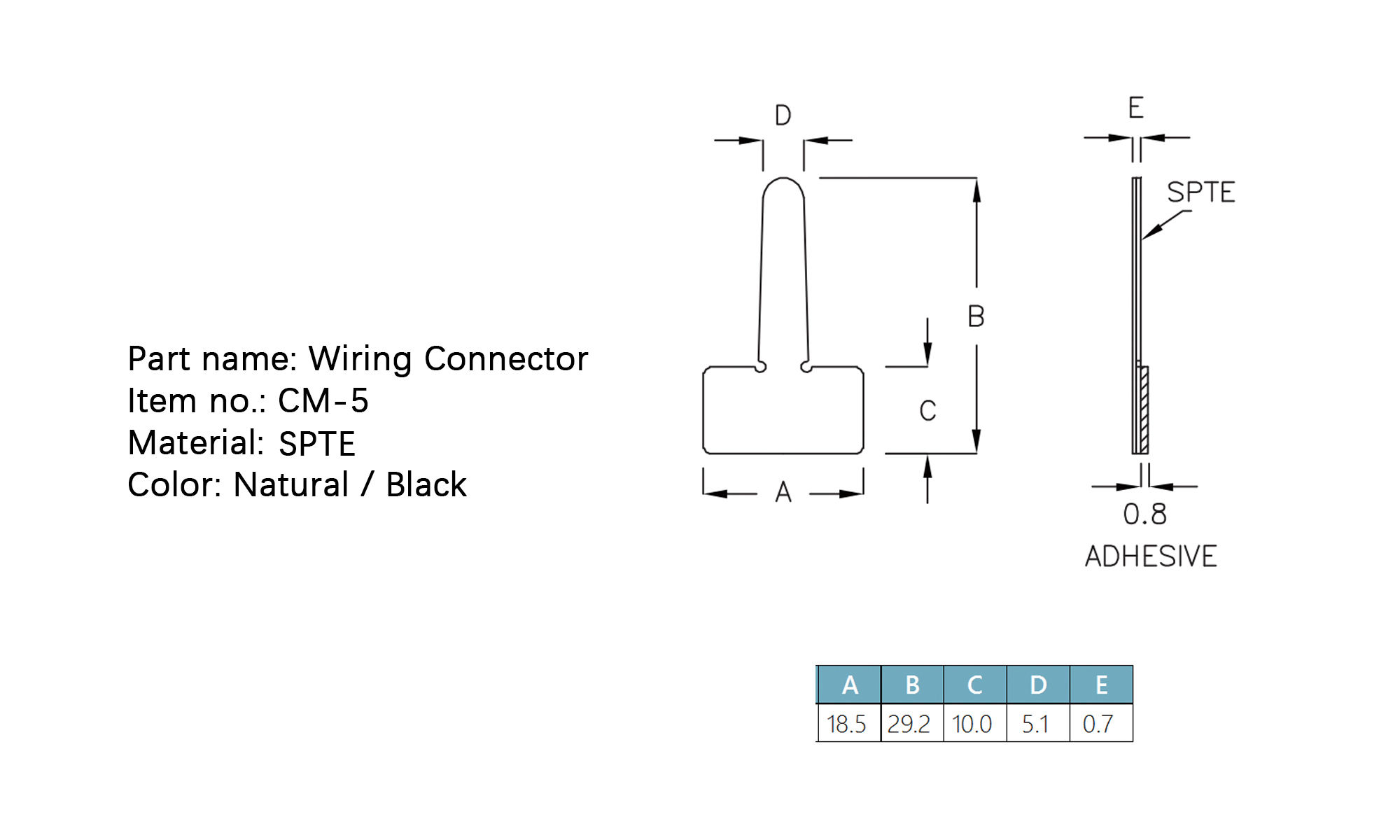 Wiring Connector CM-5